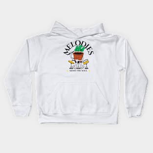 Melodies Mend the Soul Therapy Music Kids Hoodie